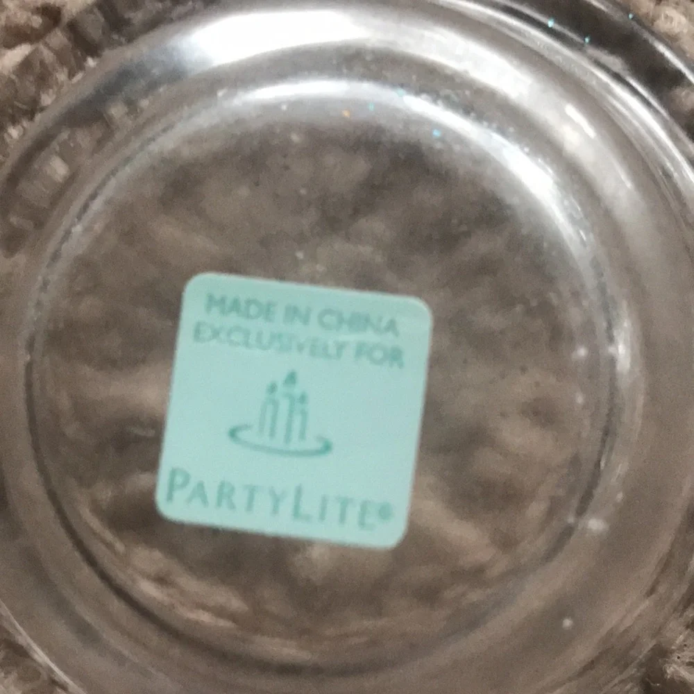 PartyLite clarity etched glass taper/tea light candle holders set of 3 NIB - Picture 6 of 11